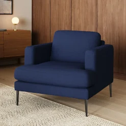 Cillian 36.5" Lounge Chair - Ratine Navy