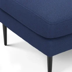 Cillian 33" Ottoman - Ratine Navy
