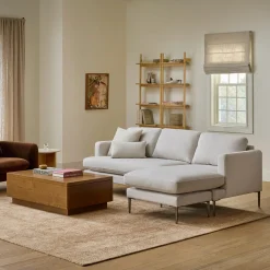 Cillian 93" Reversible Sectional - Ratine Ivory
