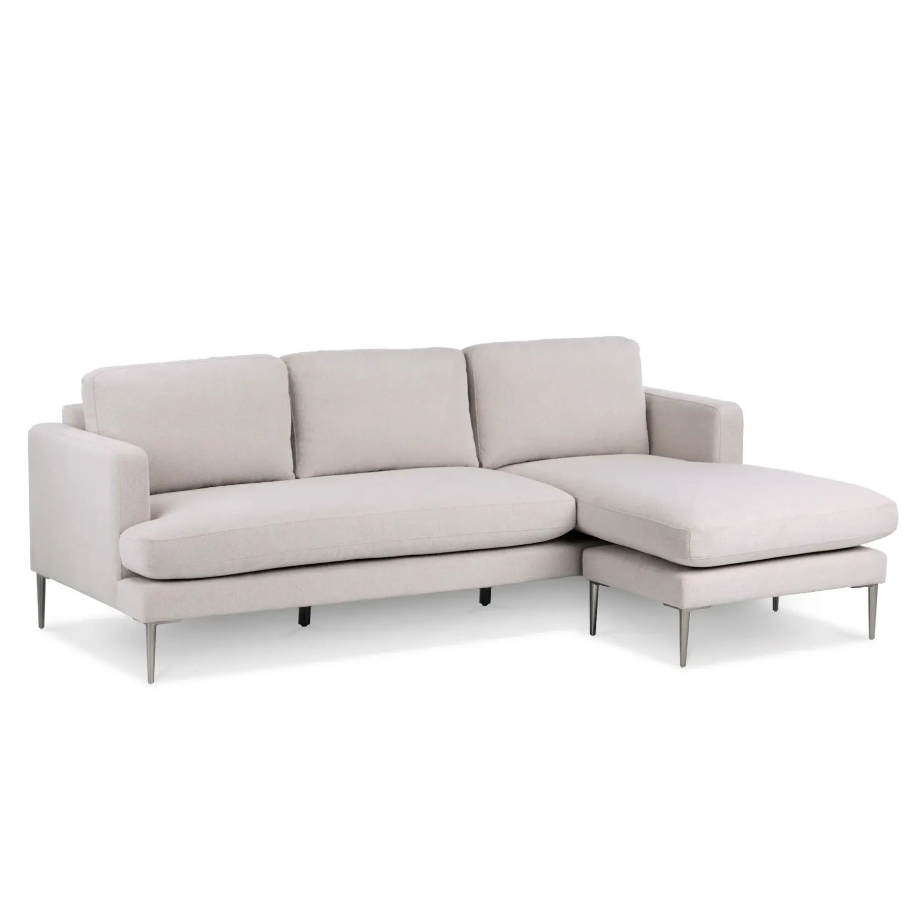 Cillian 93" Reversible Sectional - Ratine Ivory
