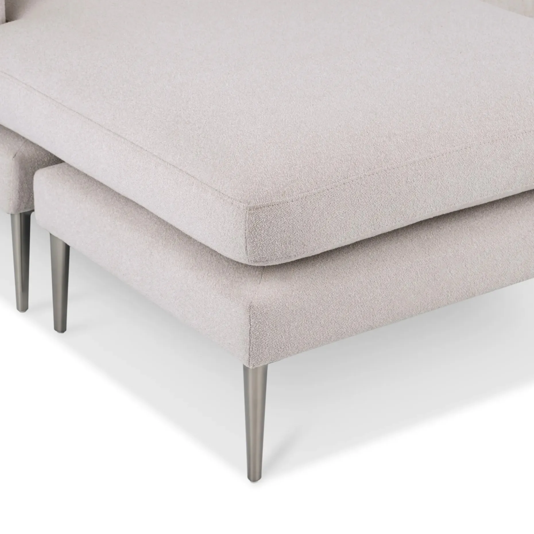 Cillian 93" Reversible Sectional - Ratine Ivory