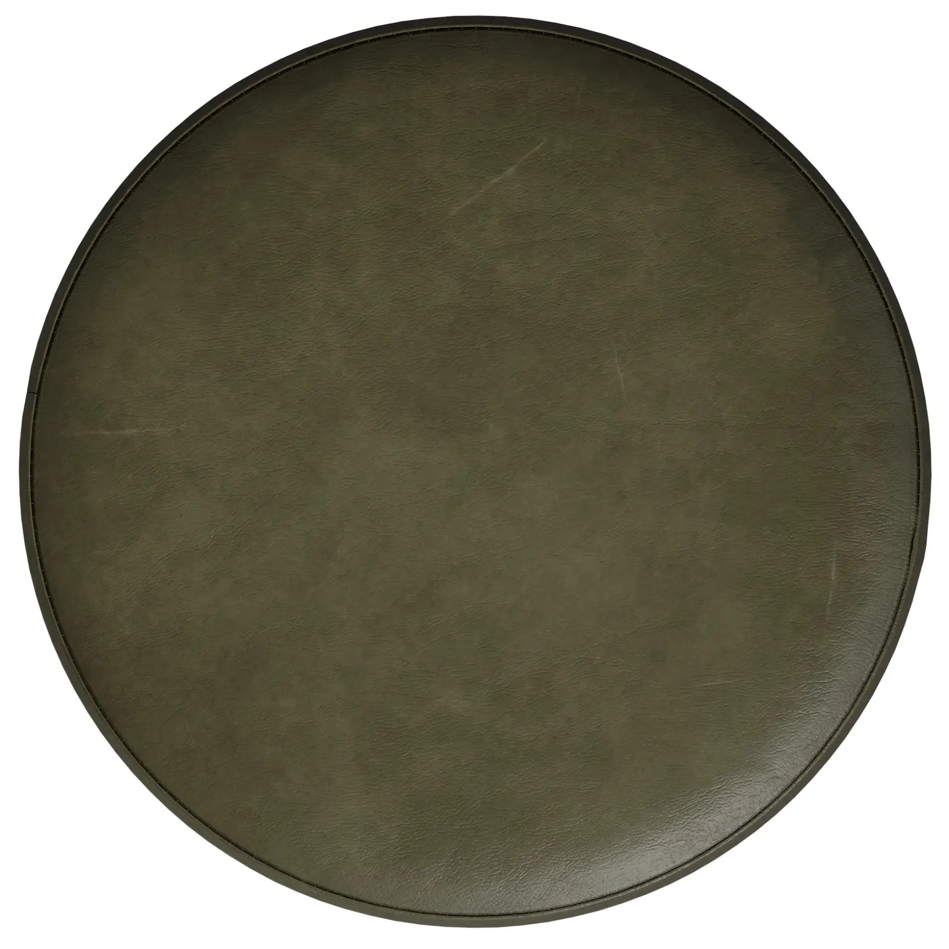 Cilo 16" Leather Ottoman - Charme Green