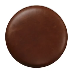 Cilo 16" Leather Ottoman - Indiana Brown