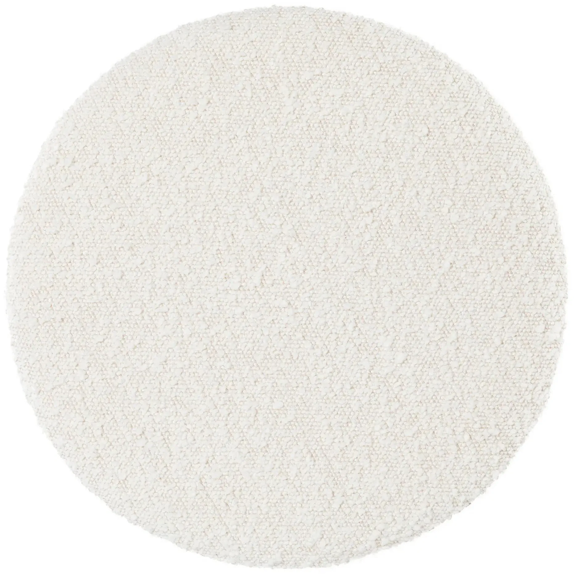 Cilo 16" Ottoman - Ivory Bouclé