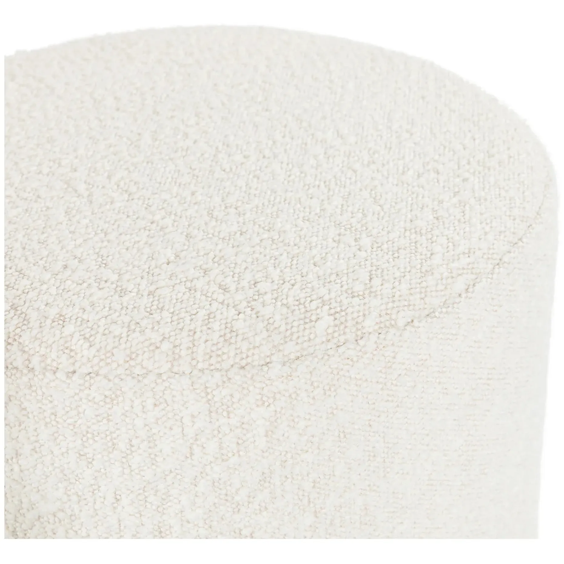 Cilo 16" Ottoman - Ivory Bouclé