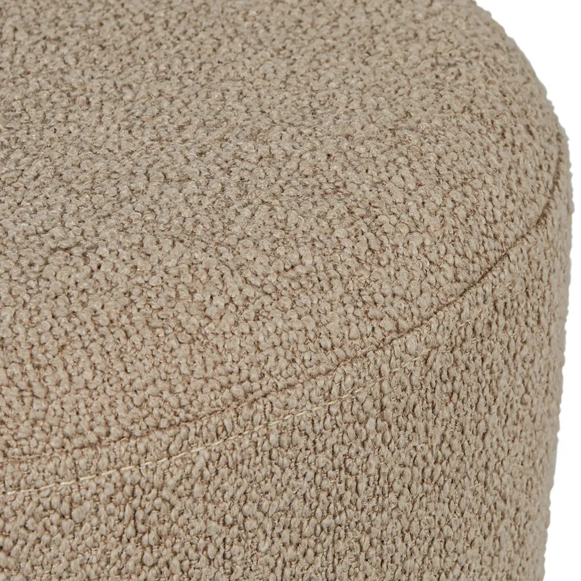 Cilo 16" Ottoman - Sandstone Wool Bouclé