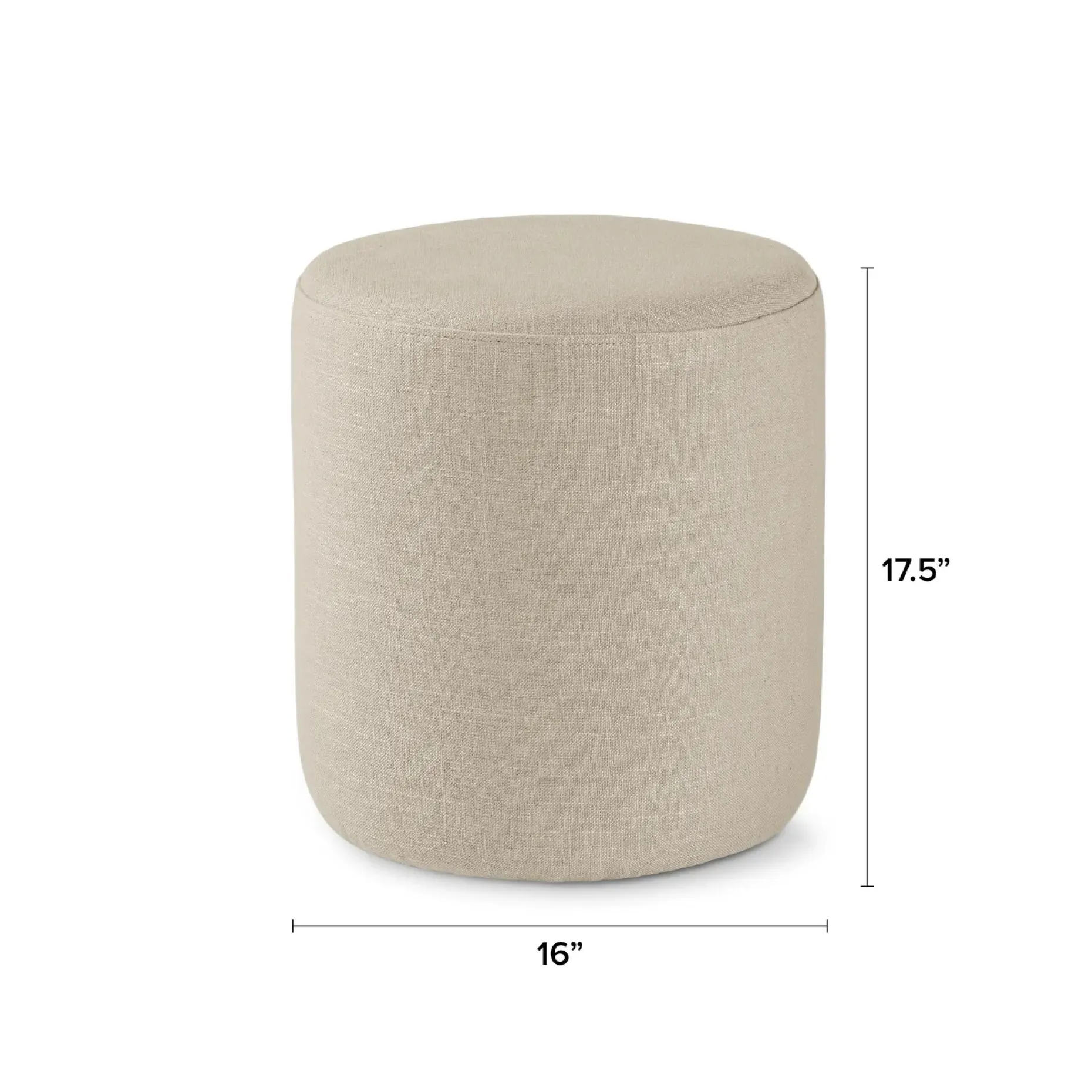 Cilo 16" Ottoman - Welsh Taupe