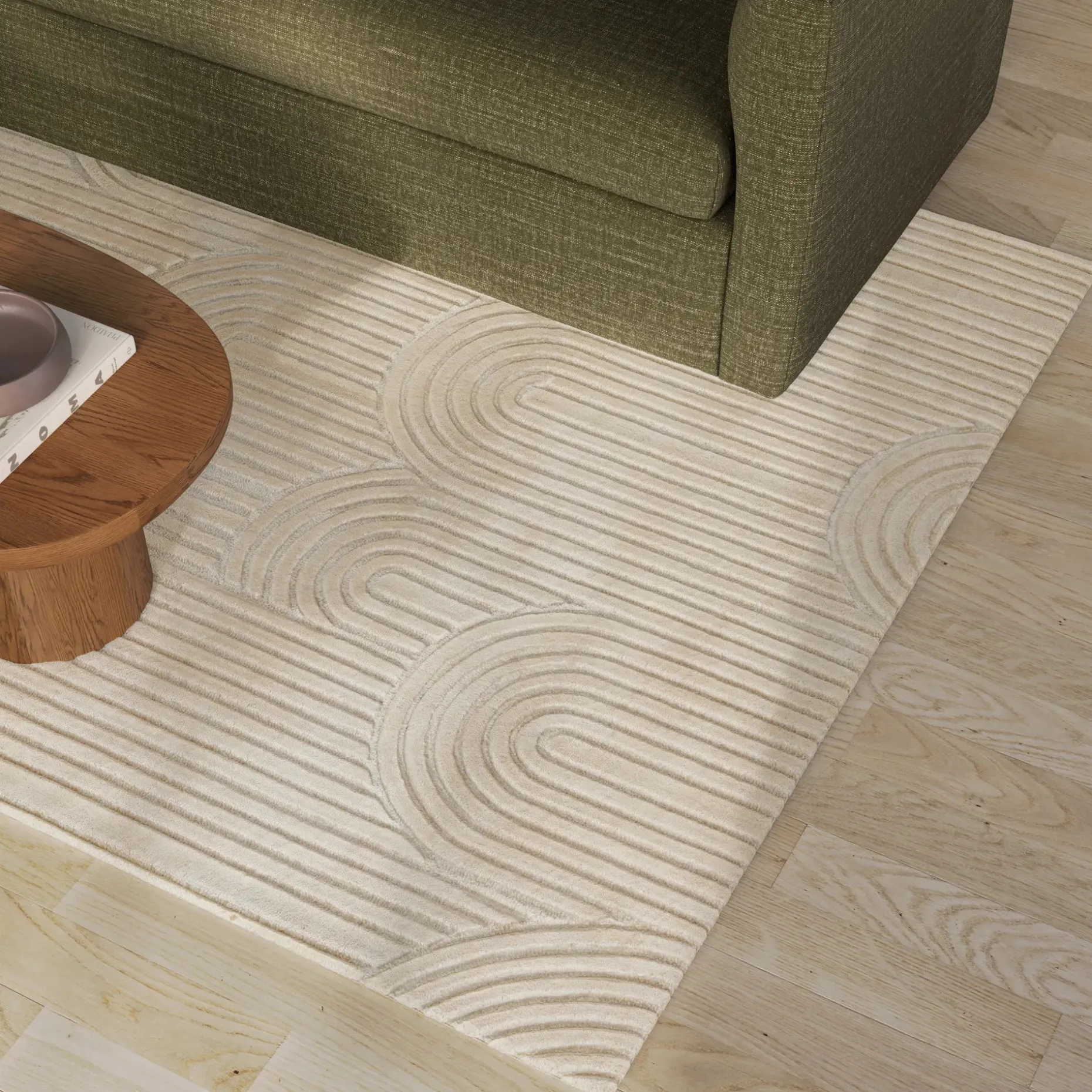 Clem 6 x 9 Wool Rug - Arch Cream