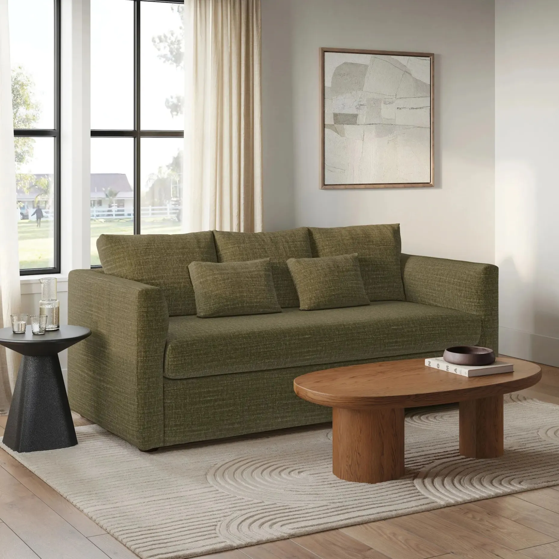 Clem 6 x 9 Wool Rug - Arch Cream