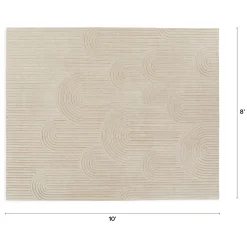 Clem 8 x 10 Wool Rug - Arch Cream