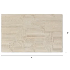 Clem 5 x 8 Wool Rug - Arch Cream