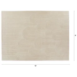Clem 9 x 12 Wool Rug - Arch Cream