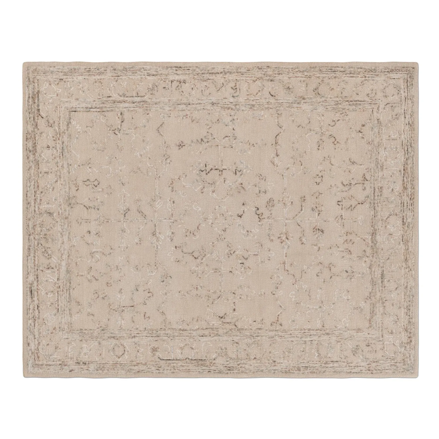 Cleo 8 x 10 Wool Rug - Ivory Multi