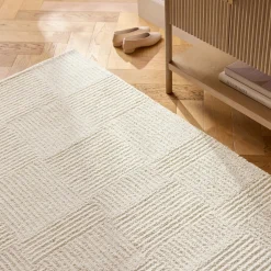 Clyde 5 x 8 Wool Rug - Textured Ivory