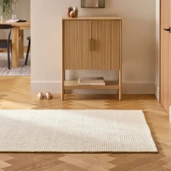 Clyde 5 x 8 Wool Rug - Textured Ivory