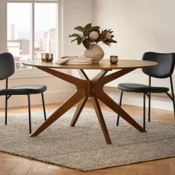 Conan 54" Round Dining Table - Walnut