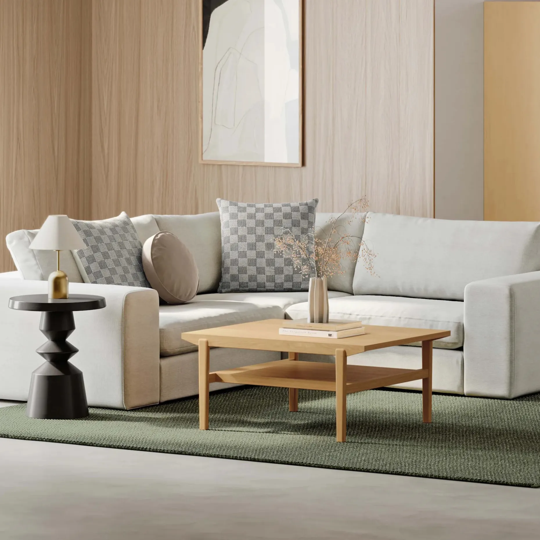 Cooper 35.5" Coffee Table - Natural Oak