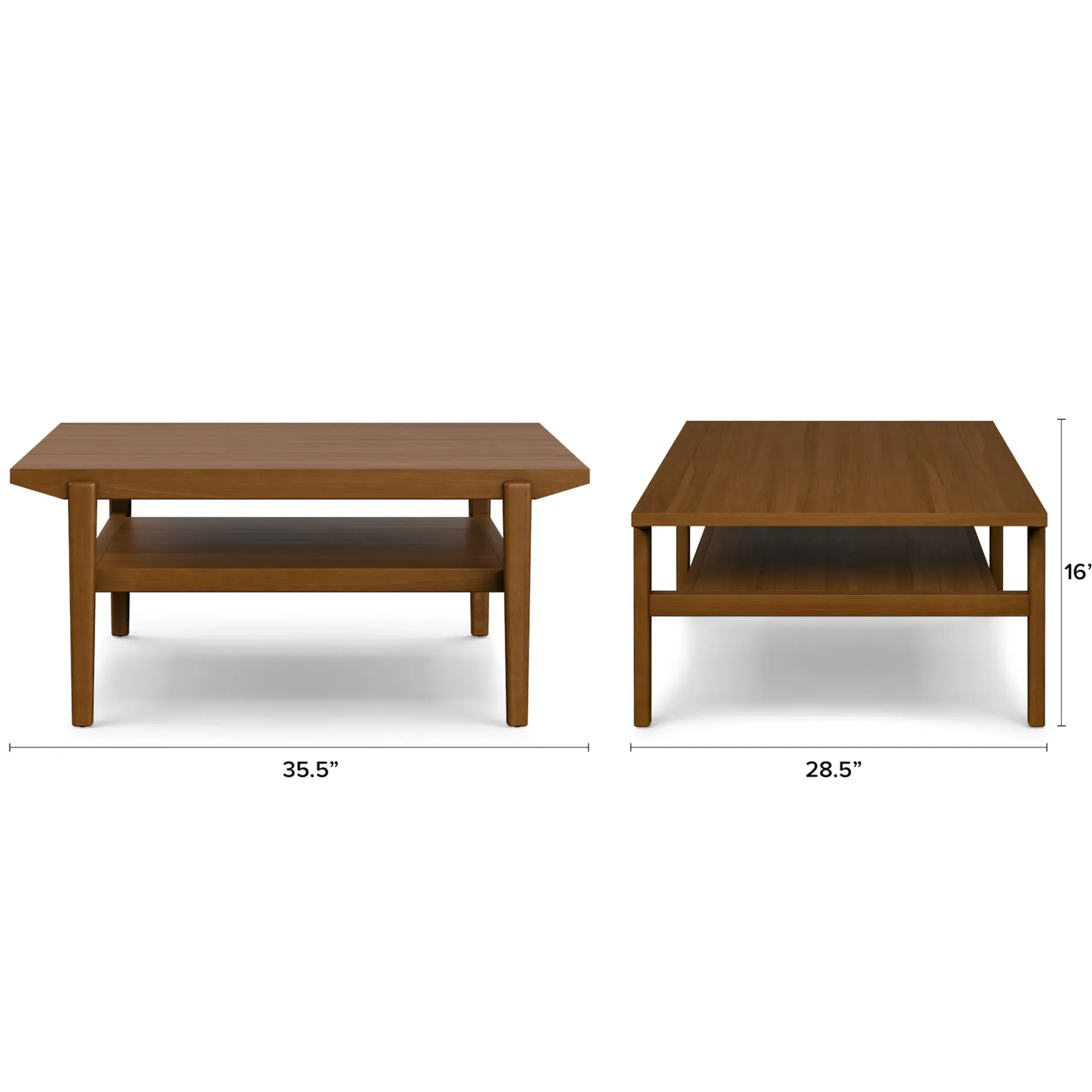Cooper 35.5" Coffee Table - Walnut