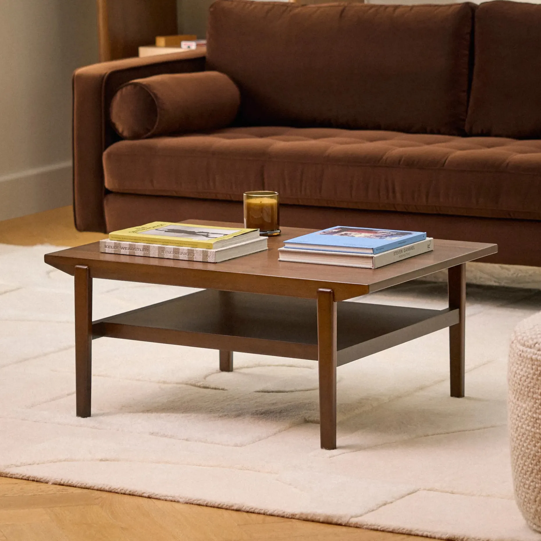 Cooper 35.5" Coffee Table - Walnut