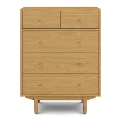 Cooper 5-Drawer Chest - Natural Oak
