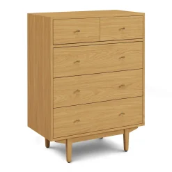 Cooper 5-Drawer Chest - Natural Oak