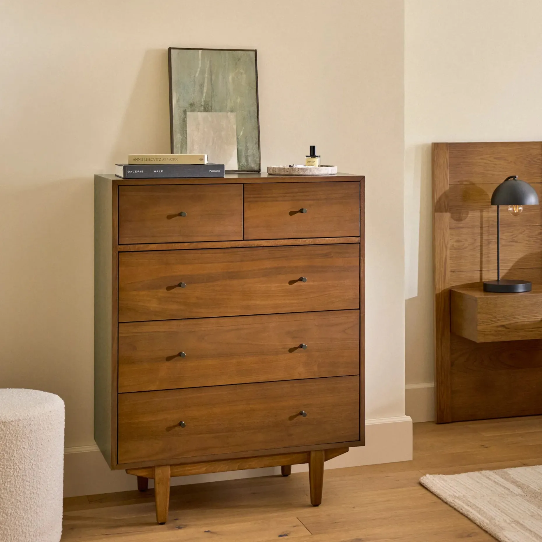 Cooper 5-Drawer Chest - Walnut