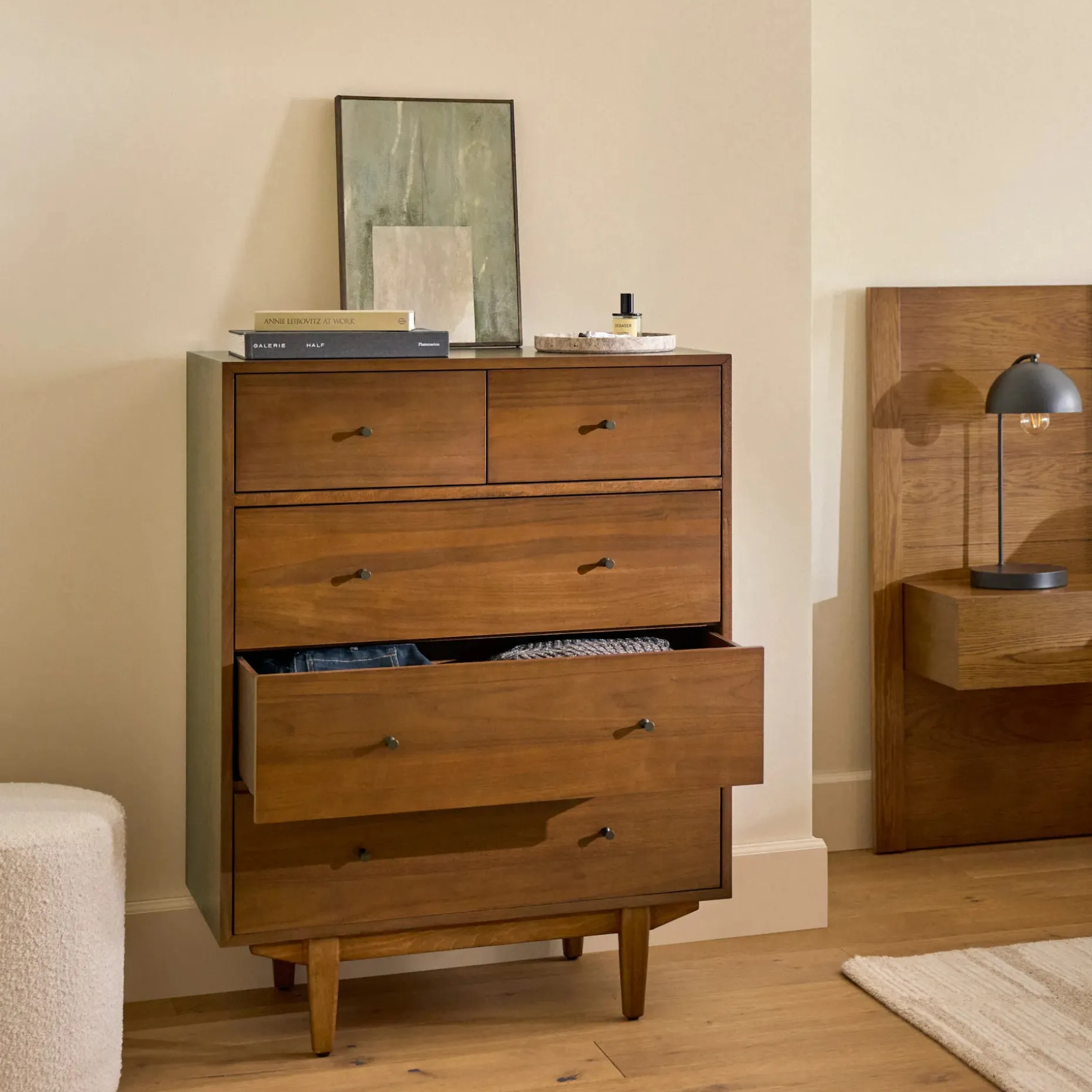 Cooper 5-Drawer Chest - Walnut