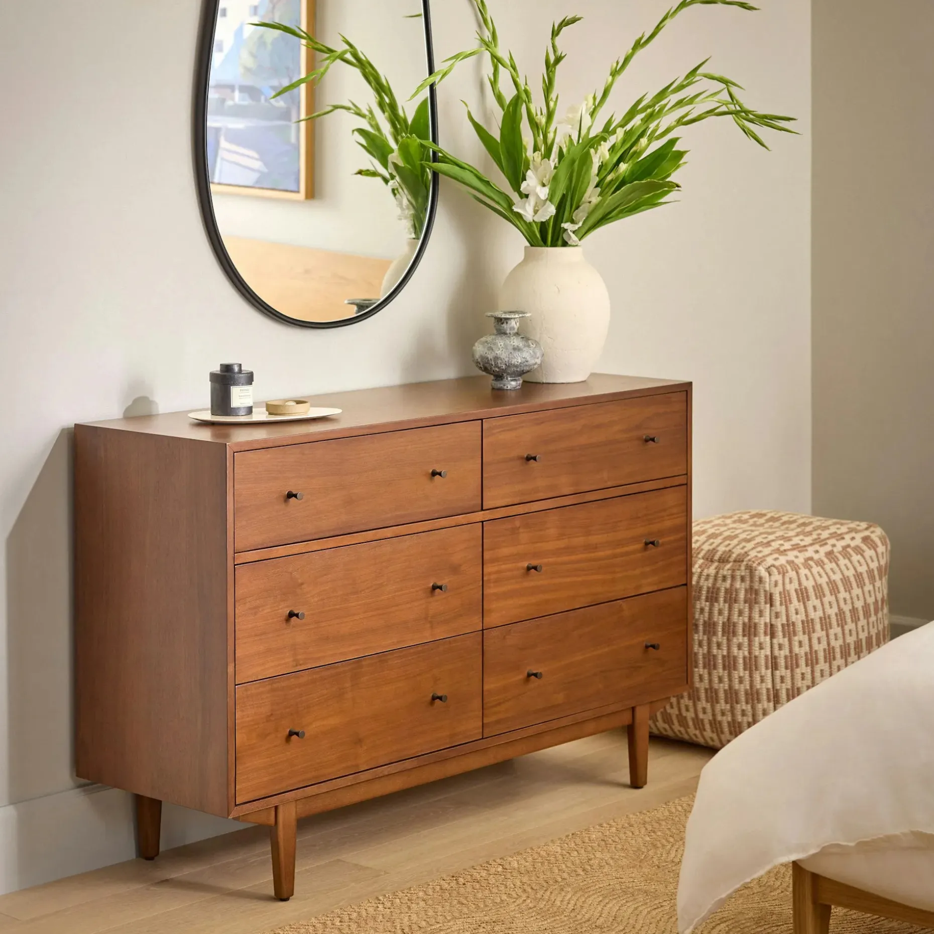 Cooper 6-Drawer Double Dresser - Walnut