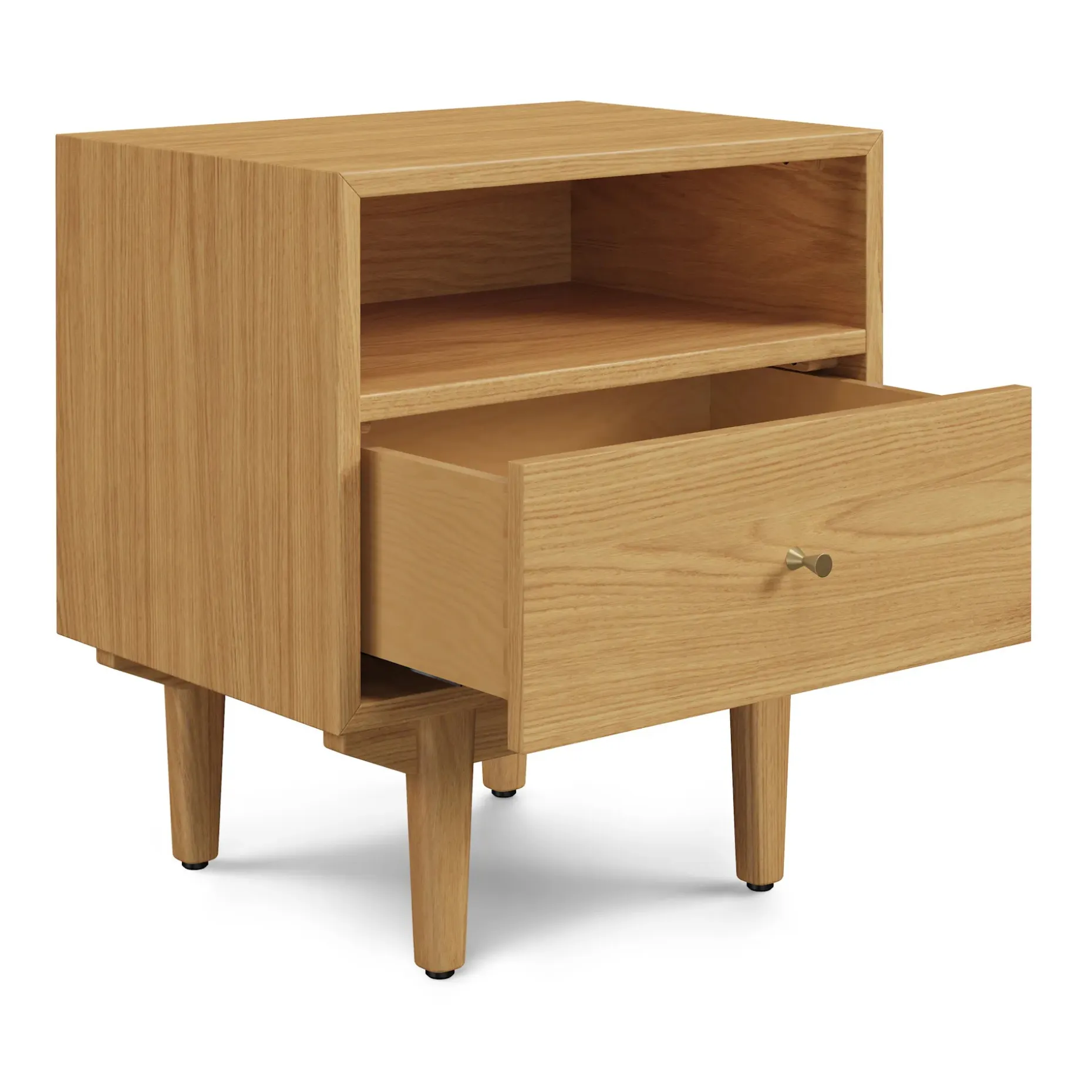 Cooper 1-Drawer Nightstand - Natural Oak