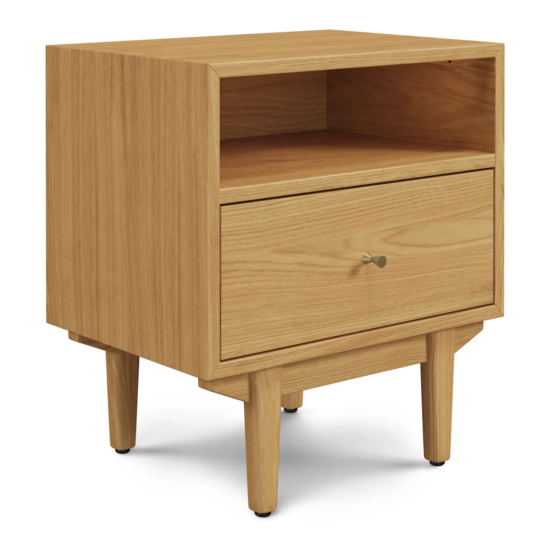 Cooper 1-Drawer Nightstand - Natural Oak
