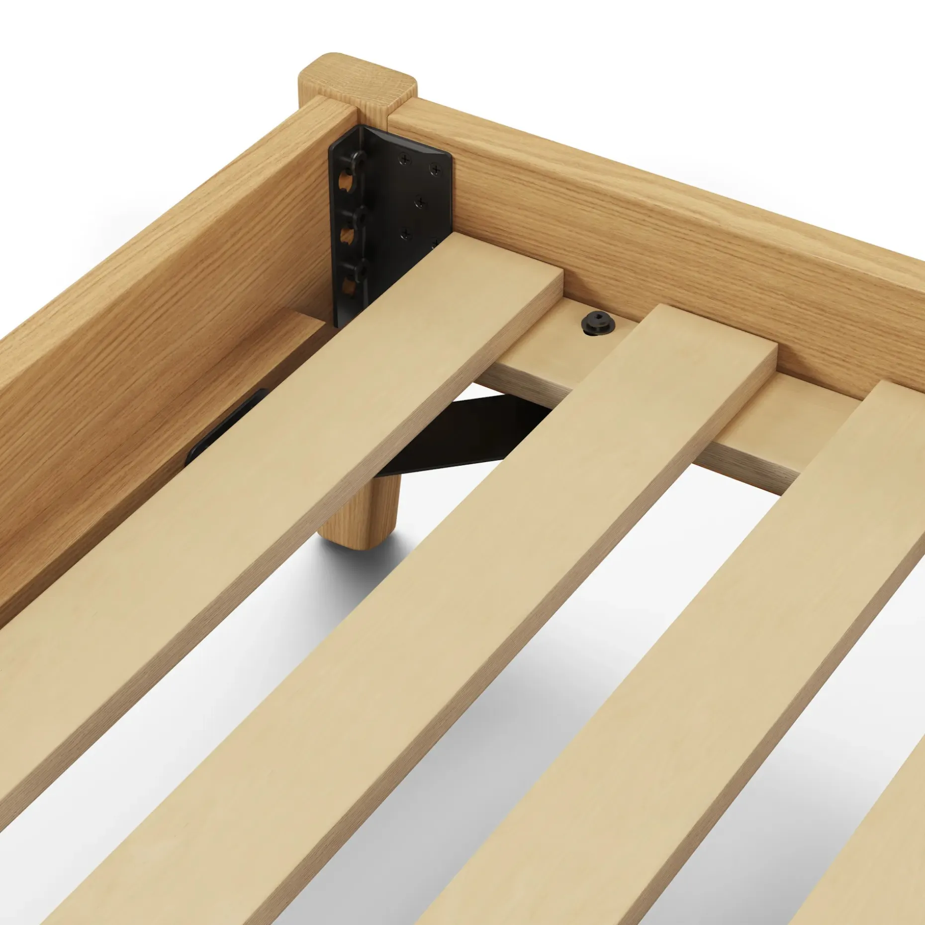 Cooper King Low Profile Bed - Natural Oak