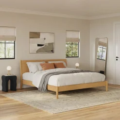 Cooper King Low Profile Bed - Natural Oak