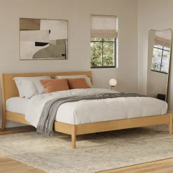 Cooper King Low Profile Bed - Natural Oak