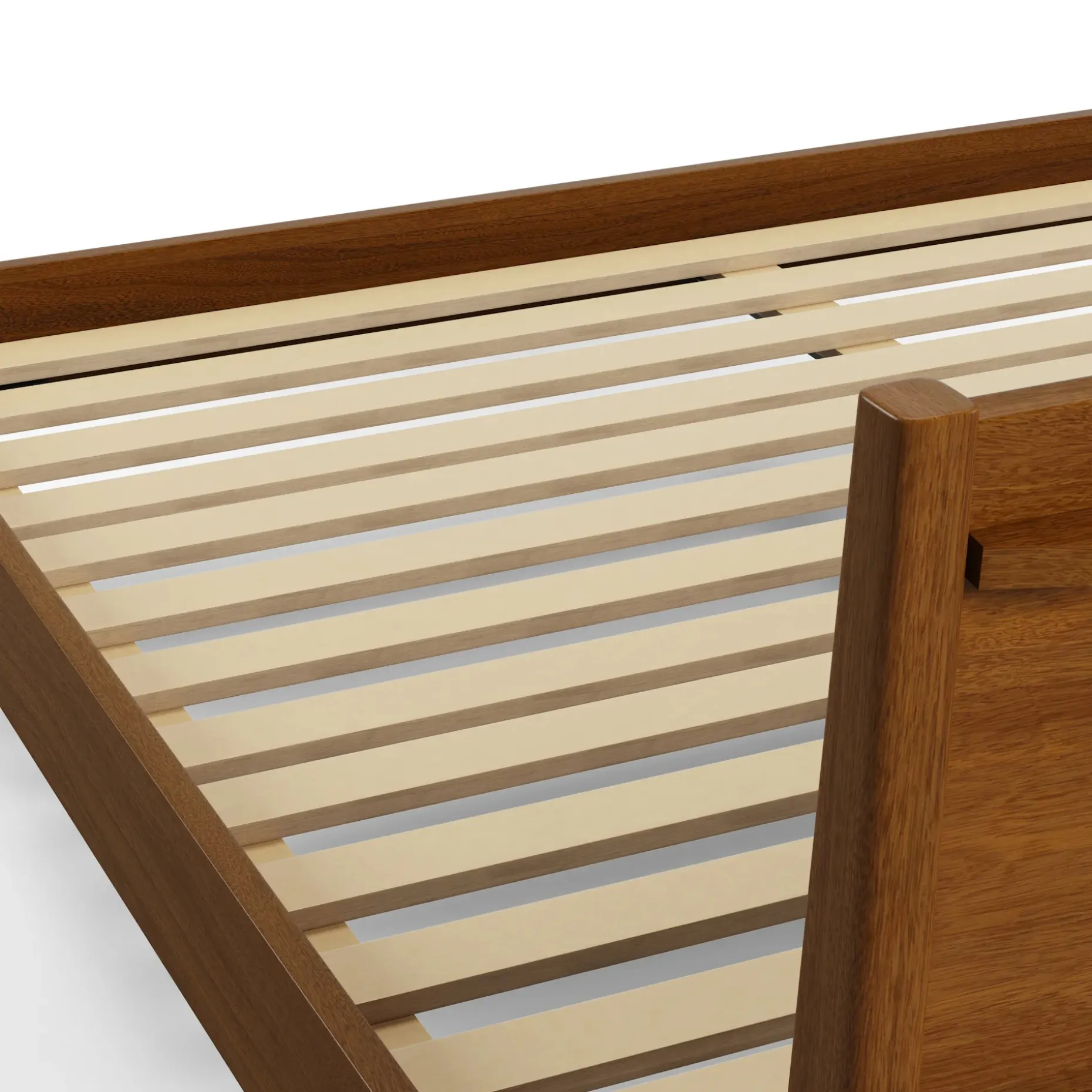 Cooper King Low Profile Bed - Walnut