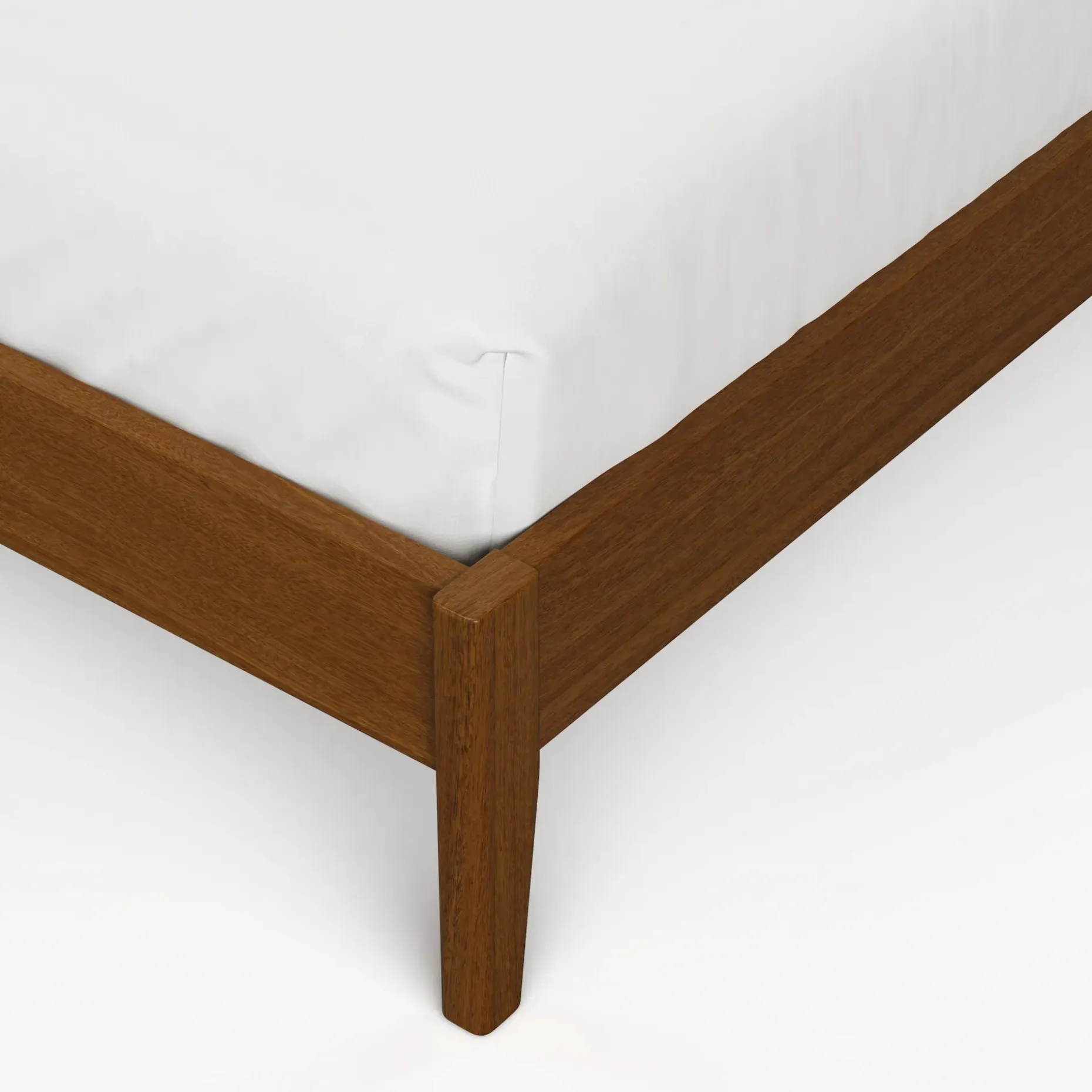 Cooper King Low Profile Bed - Walnut