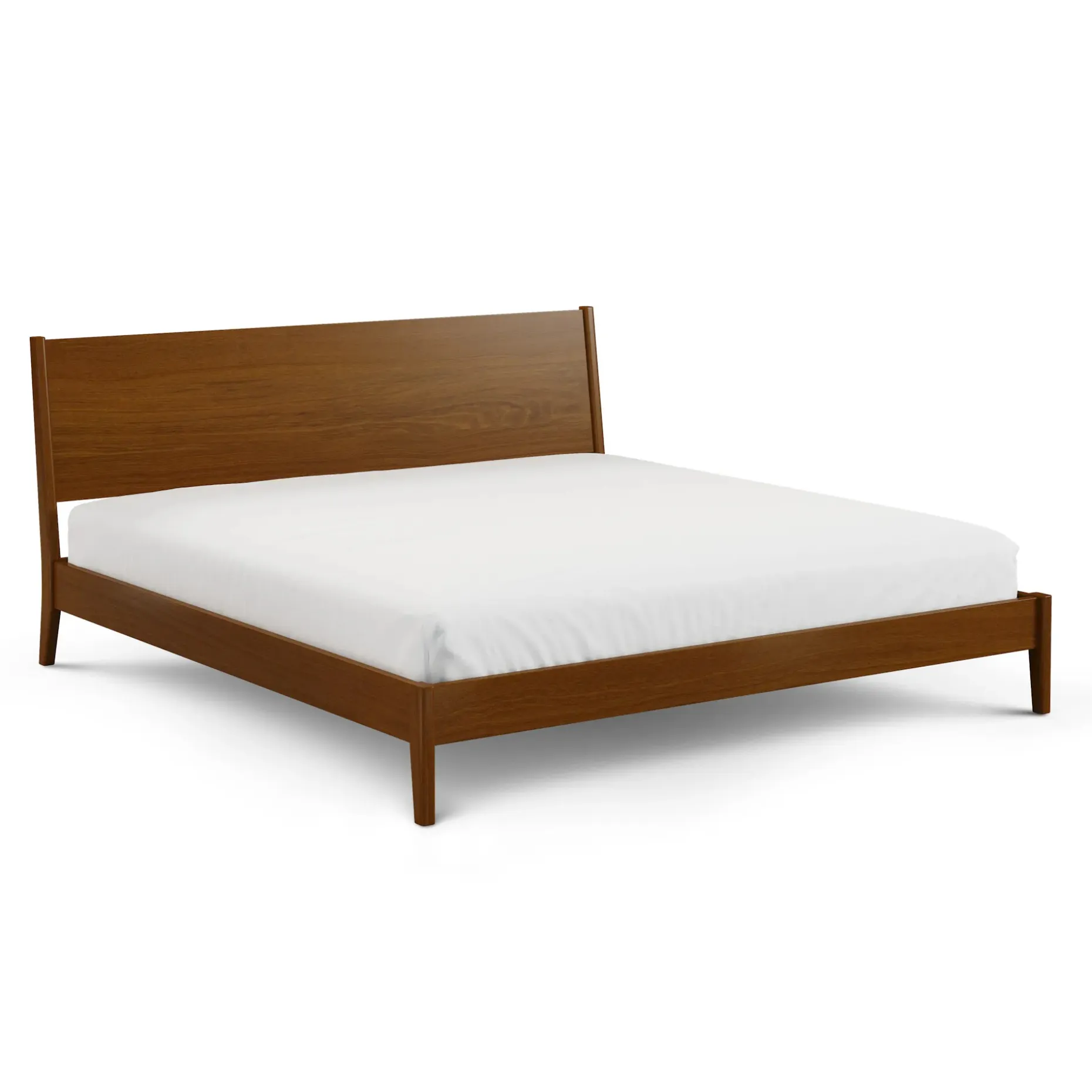 Cooper King Low Profile Bed - Walnut