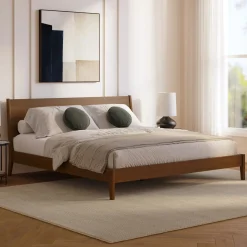 Cooper King Low Profile Bed - Walnut