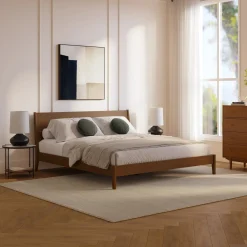 Cooper King Low Profile Bed - Walnut