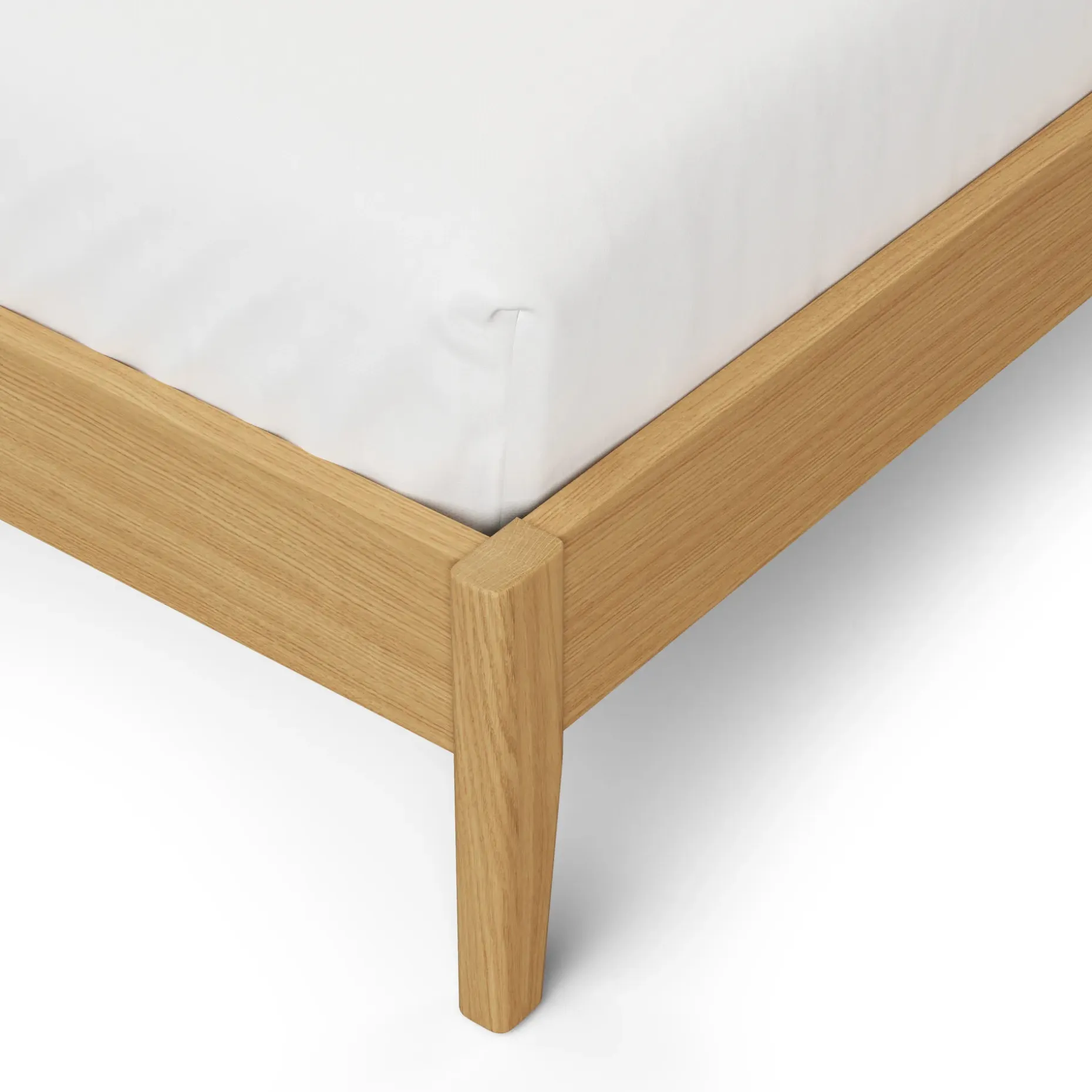 Cooper Queen Low Profile Bed - Natural Oak