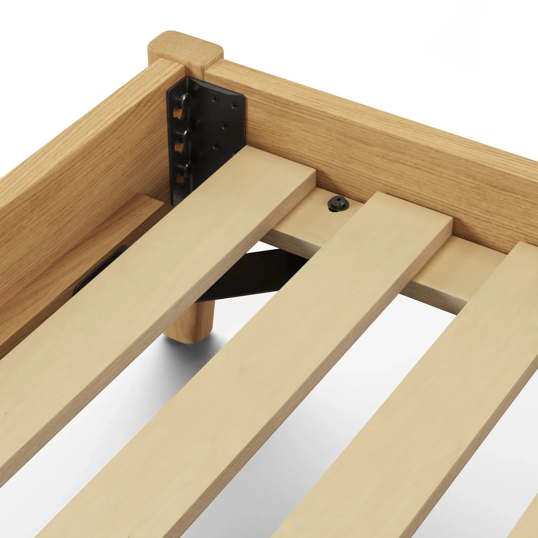 Cooper Queen Low Profile Bed - Natural Oak