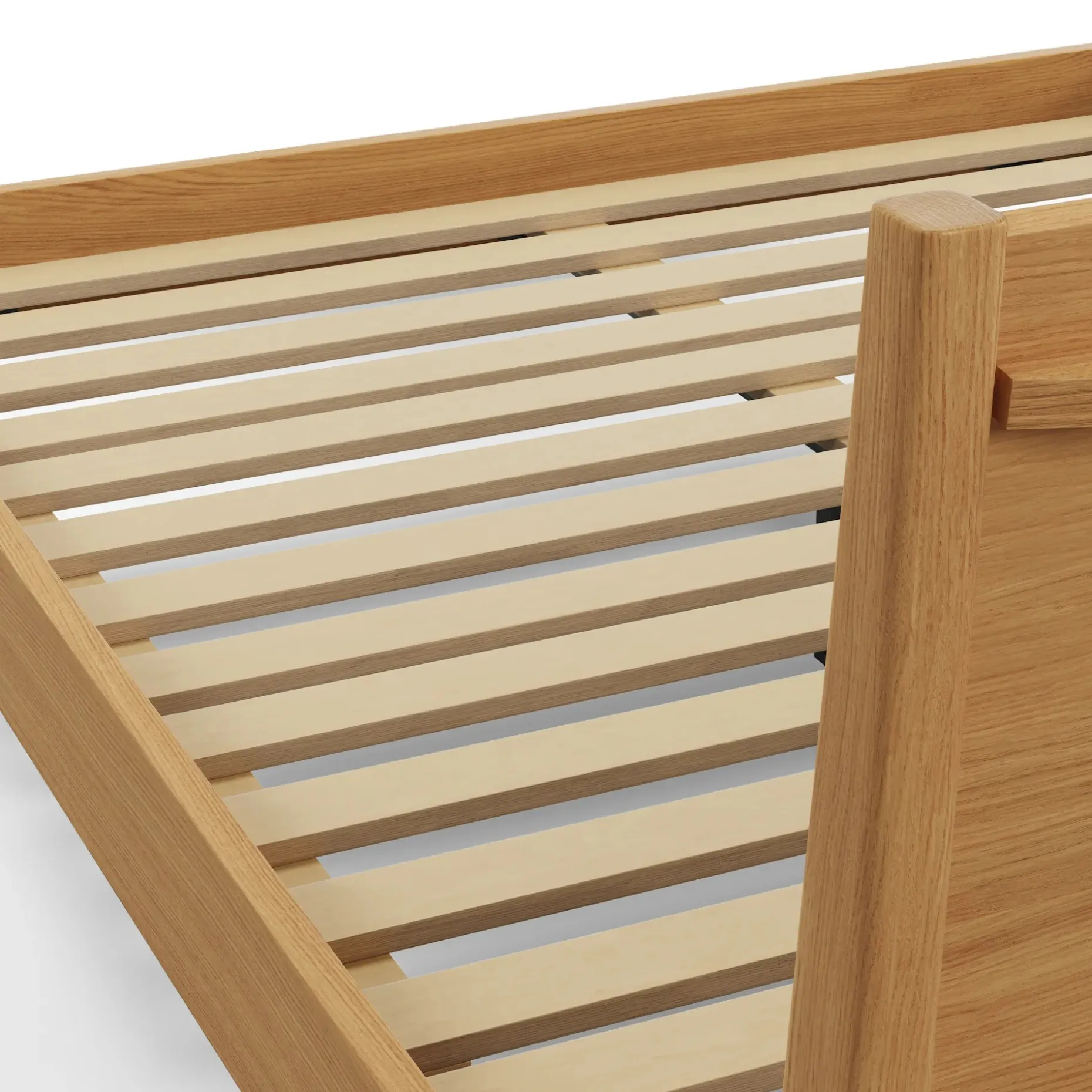 Cooper Queen Low Profile Bed - Natural Oak