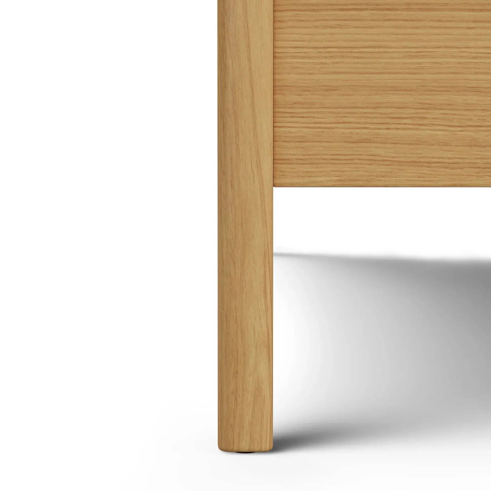 Cooper Queen Low Profile Bed - Natural Oak