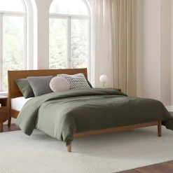 Cooper Queen Low Profile Bed - Walnut