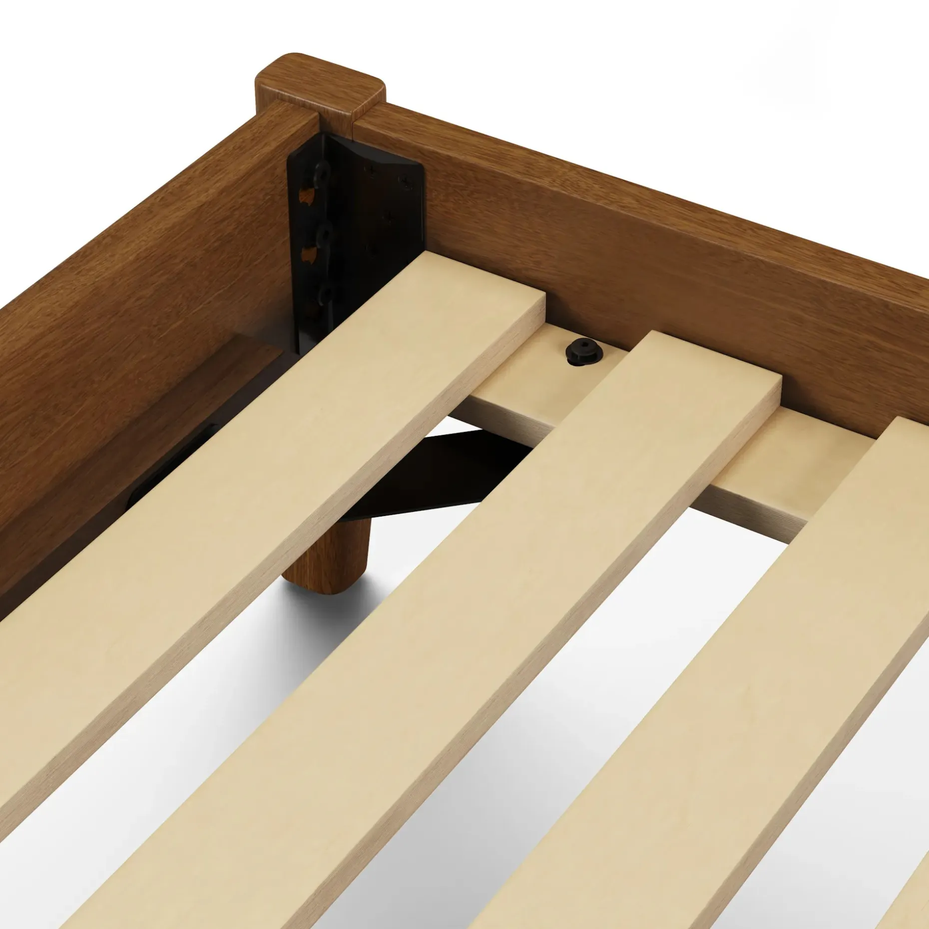 Cooper Queen Low Profile Bed - Walnut