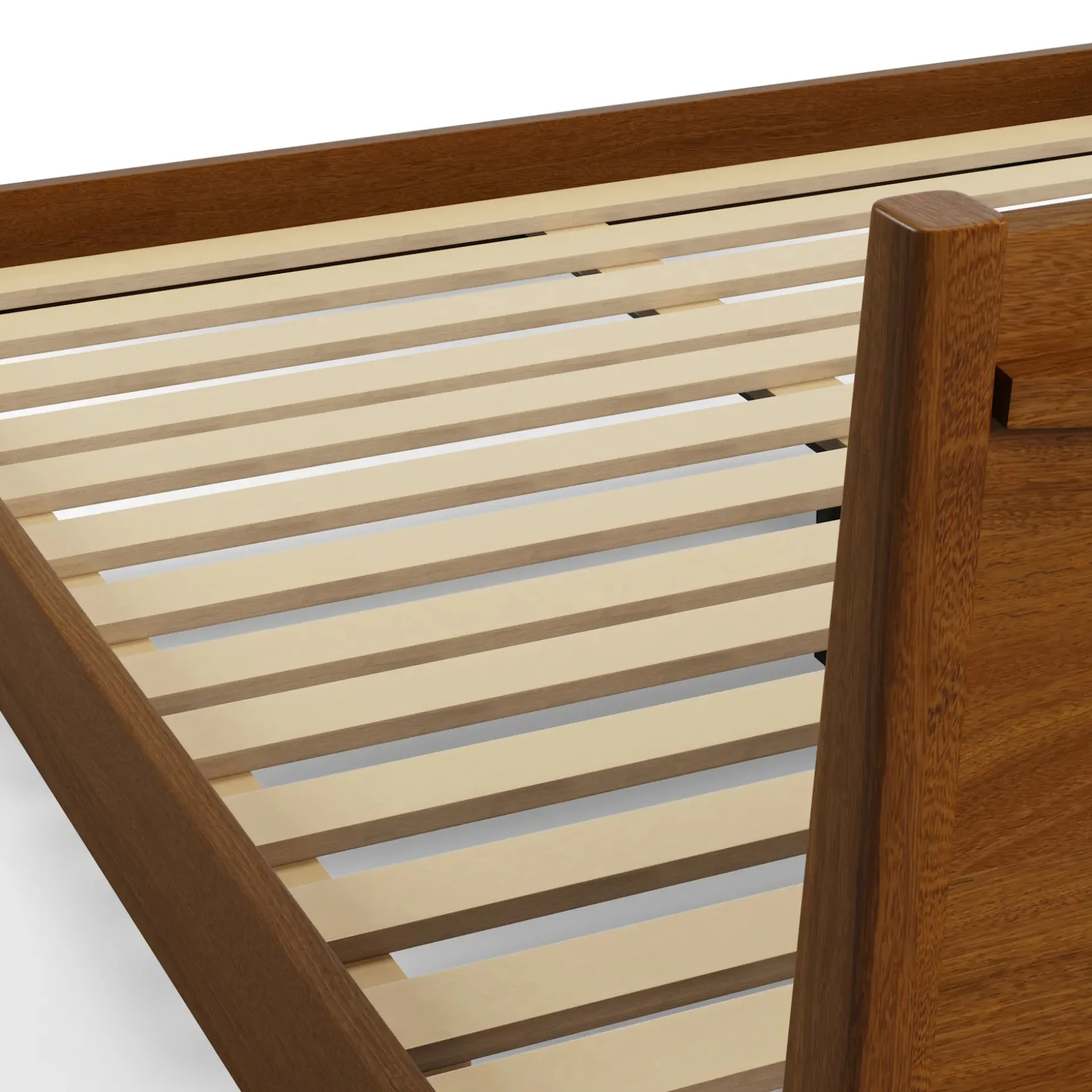 Cooper Queen Low Profile Bed - Walnut