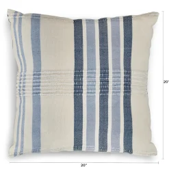 Cora Indoor/Outdoor Pillow - Wave Blue