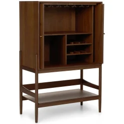 Cotu 37" Bar Cabinet - Walnut