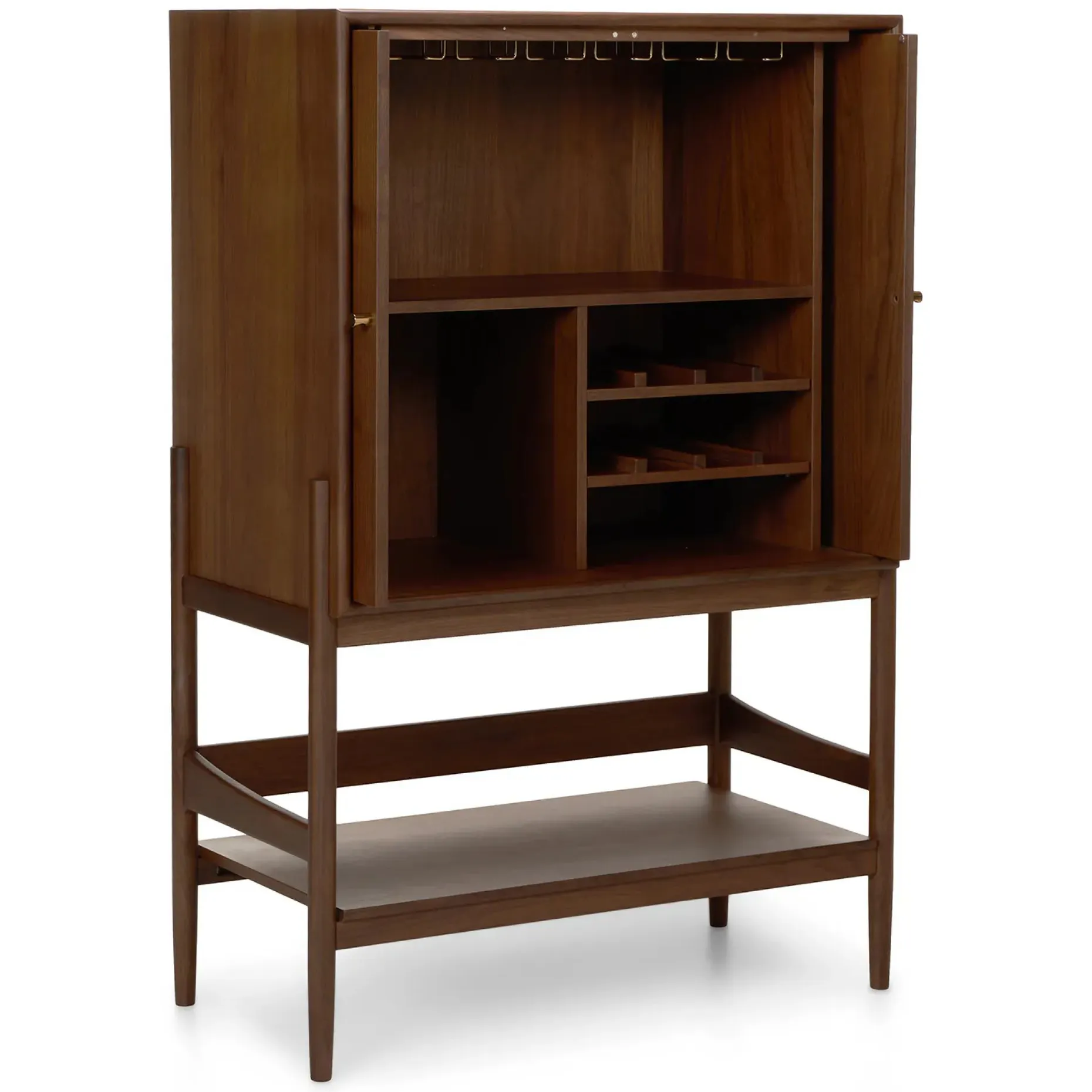 Cotu 37" Bar Cabinet - Walnut