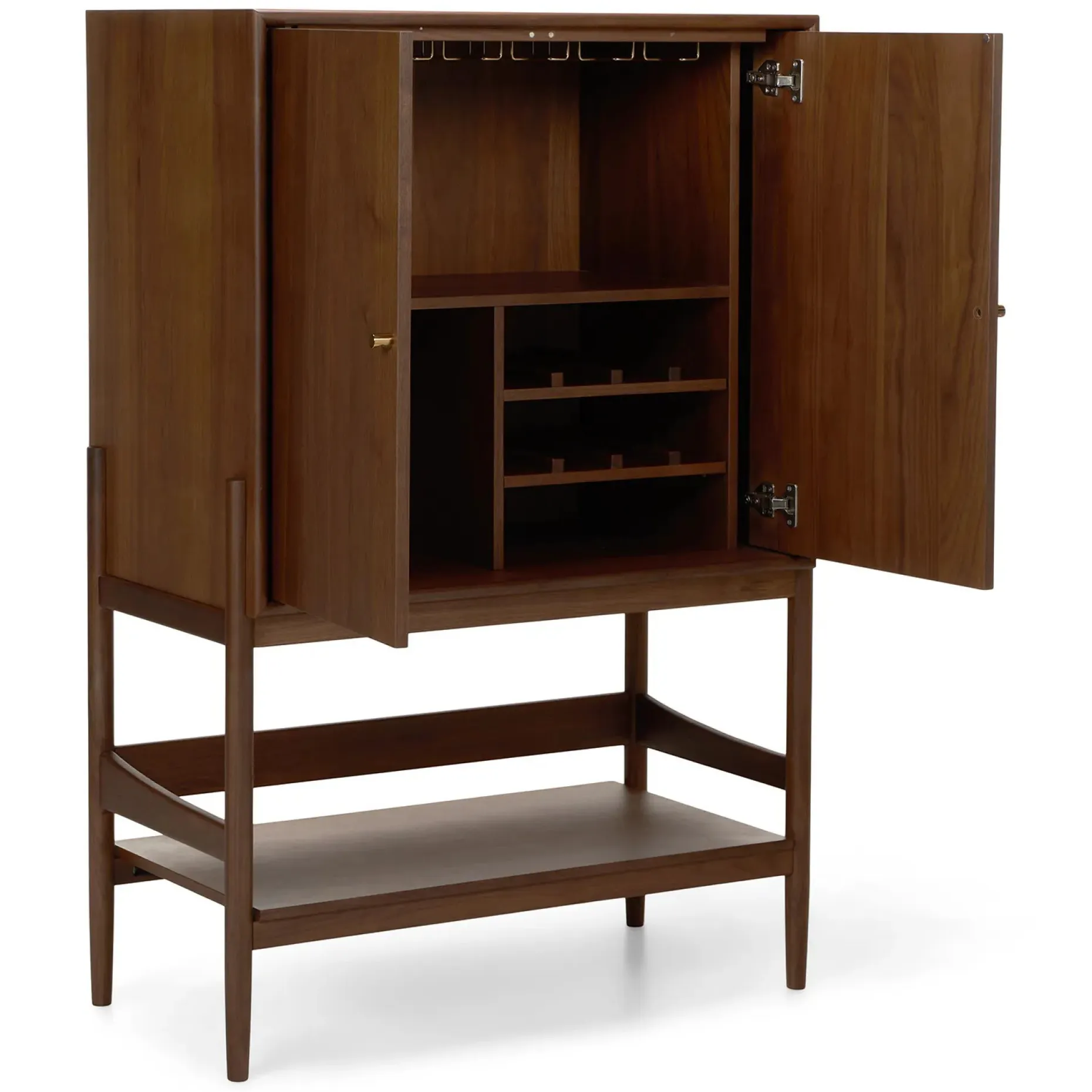 Cotu 37" Bar Cabinet - Walnut