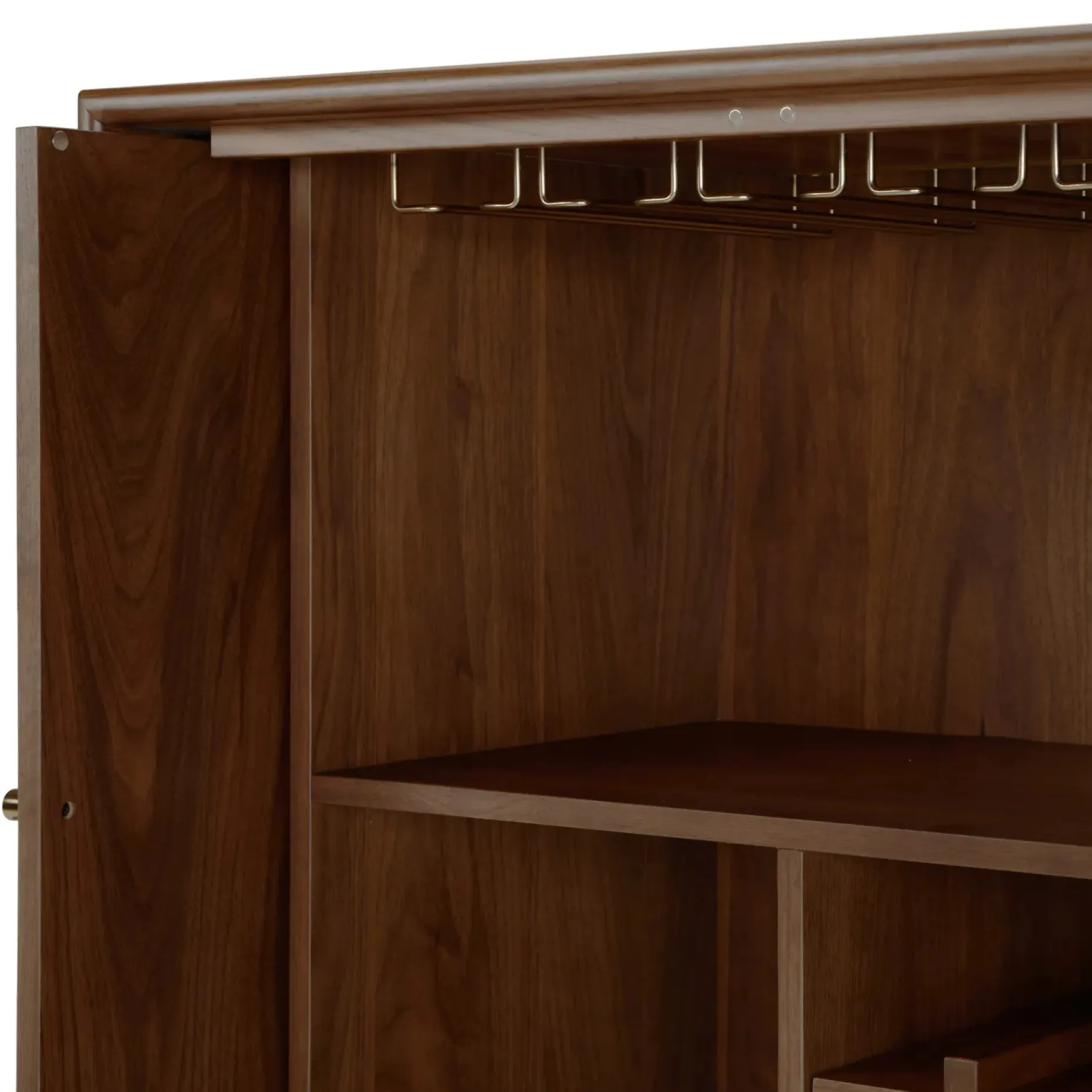 Cotu 37" Bar Cabinet - Walnut